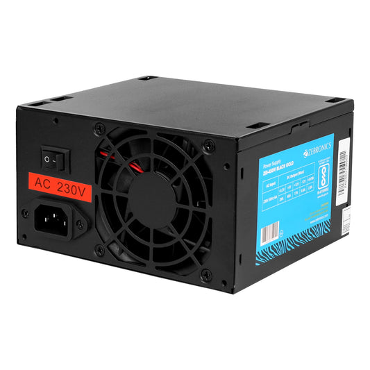 Zebronics 450W Black Gold Power Supply with 3X SATA connectors, 2X Molex, 80mm Built-in Fan, Extra Long Cables, 1.2 Meter Power Cable and Suitable for Regular use Computers - Itsmygadgets