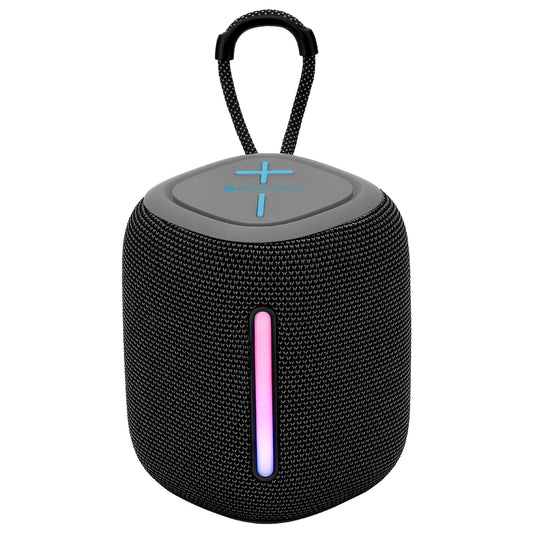ZEBRONICS Sonic POD 22, Portable Bluetooth Speaker, 8 Watts, Upto 12 Hours Playback, Passive Radiator, BTv5.3 | TWS | USB | mSD, RGB LED, Call Function, Carry Loop (Gray) - Itsmygadgets