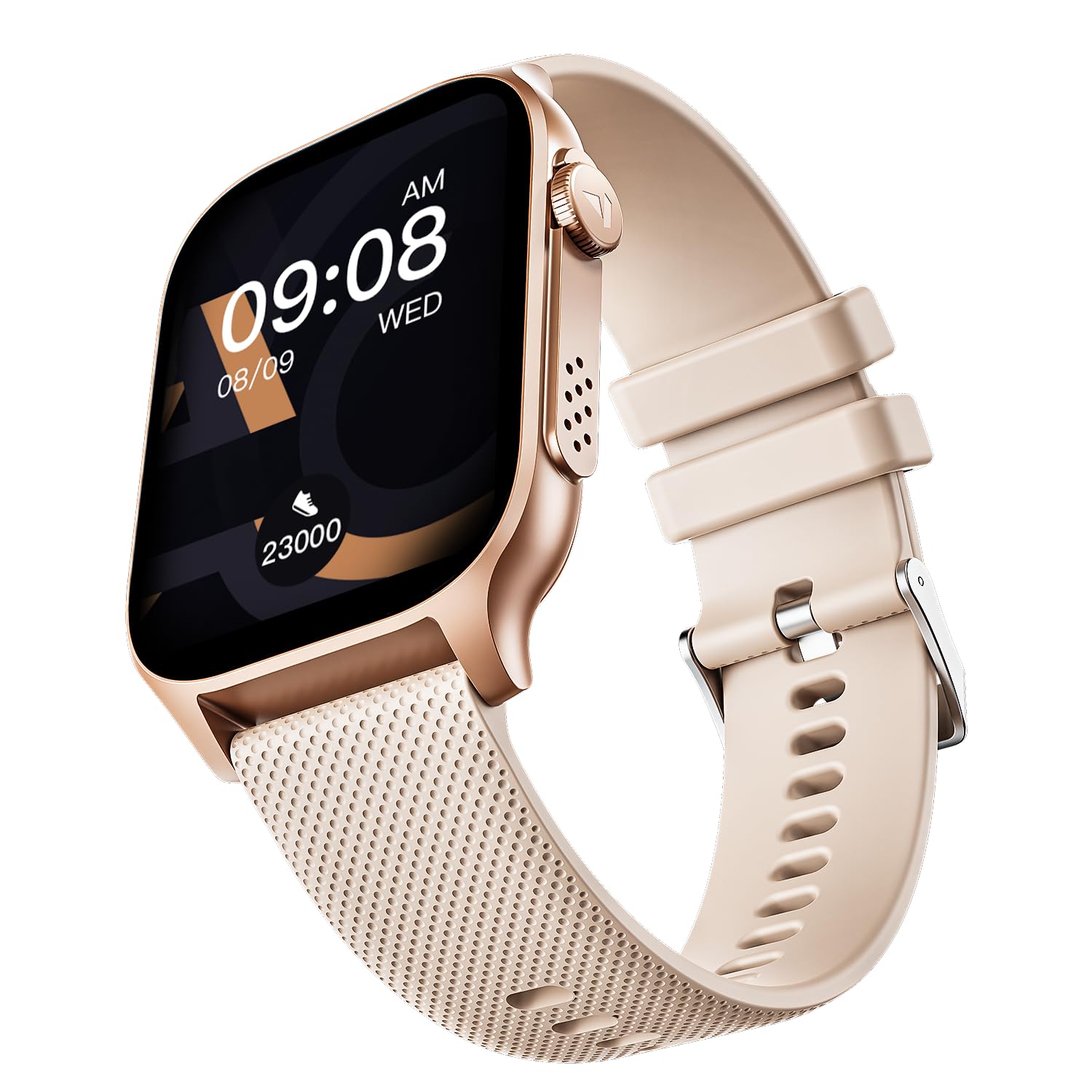 boAt New Launch Ultima Ember Smartwatch w/ 1.96” (4.97 cm) AMOLED Display, Personalized Fitness Nudges, Functional Crown, 100+ Sports Modes, Custom Watch Faces (Rose Gold) - Itsmygadgets